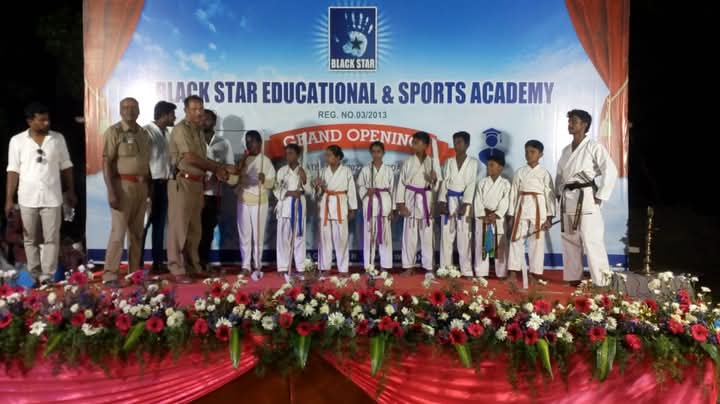Students at a Black Star Educational and Sports Academy function
